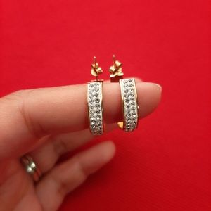 Gold over 925 Sterling Silver Earrings